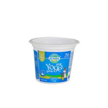 Recipiente de embalaje de plástico PP congelado PP Tina de yogurt taza de yogurt con cuchara de tapa